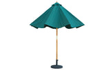Bali Hunter Green Wooden Parasol 2.85m - Dandys Landscape Supplies