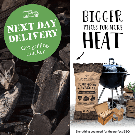 BBQ Starter Kit. Restaurant Grade Barbecue Charcoal, Kindling, Natural Firelighters and Matches - Dandys Landscape Supplies