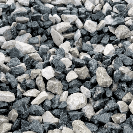 Black and White Limestone Gravel Chippings - Dandys Landscape Supplies