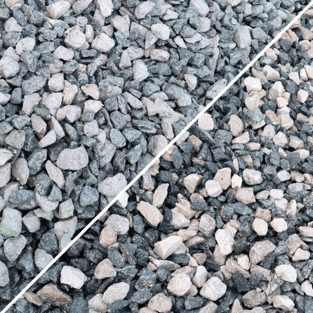 Black and White Limestone Gravel Chippings - Dandys Landscape Supplies