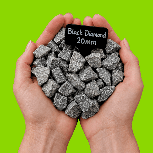 Black Diamond Gravel Chippings - Dandy's Topsoil & Landscape Supplies