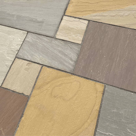 Camel / Buff Blend Sandstone Natural Stone Paving - Dandy's Topsoil & Landscape Supplies