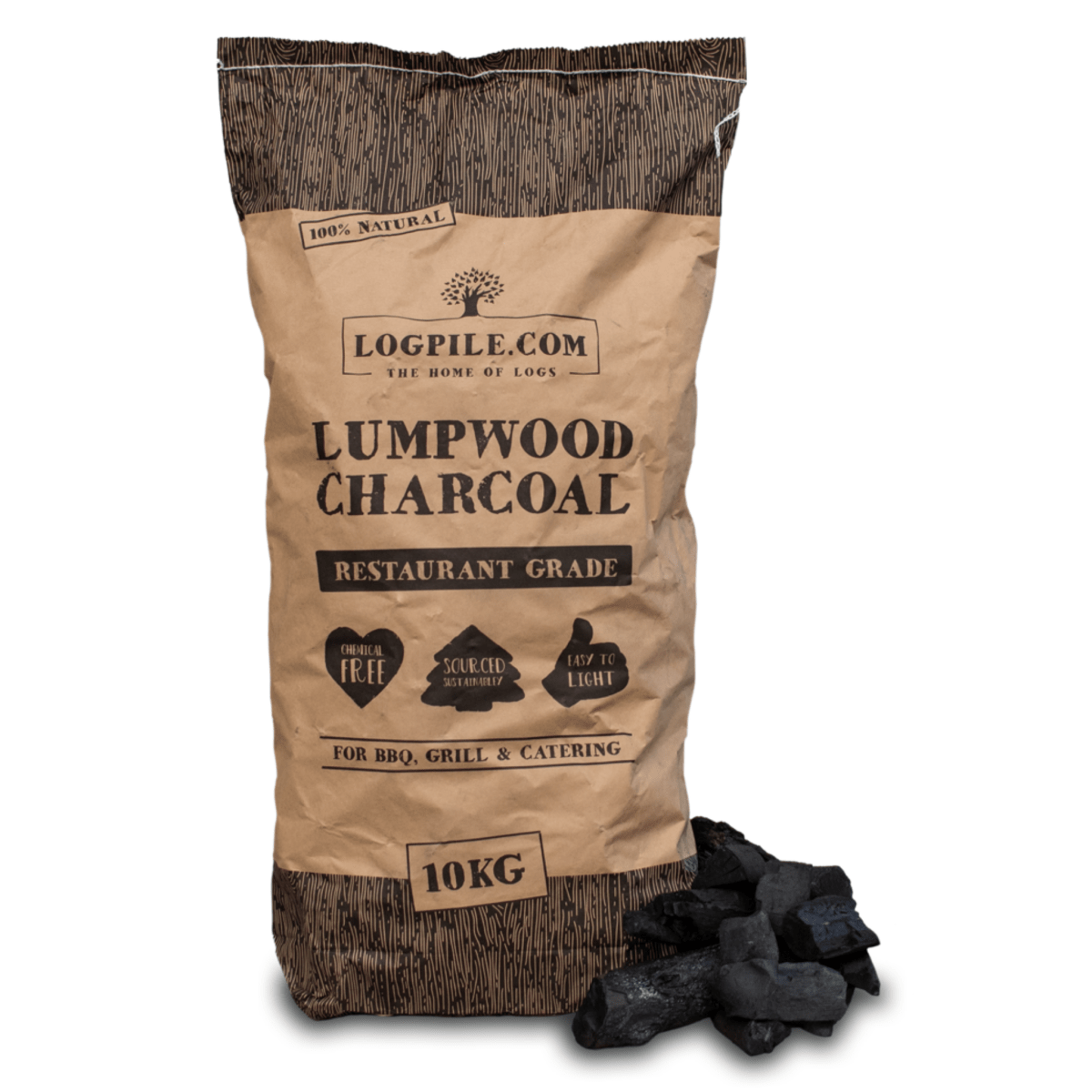 Charcoal - Restaurant Grade Lumpwood - Dandys Landscape Supplies