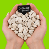 Cotswold Buff Gravel Sample - Dandy's Topsoil & Landscape Supplies