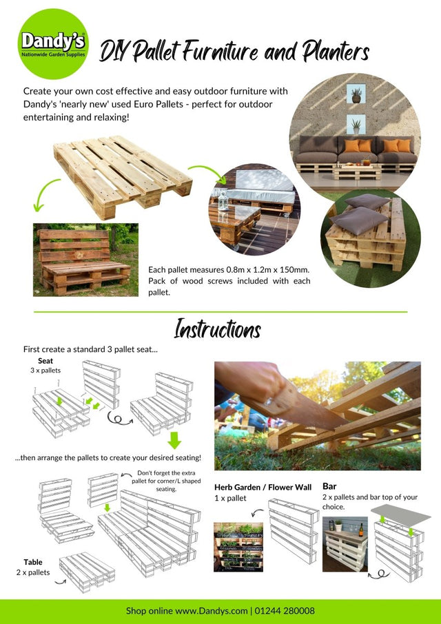 DIY Create Your Own Outdoor Pallet Furniture - Dandys Landscape Supplies