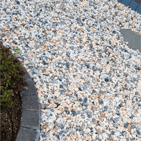 Flamingo Gravel Chippings 20mm - Dandys Landscape Supplies