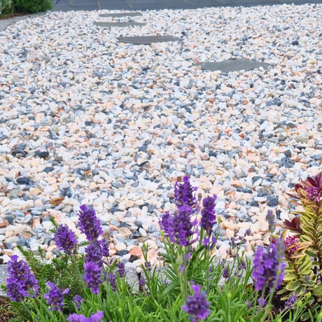 Flamingo Gravel Chippings 20mm - Dandys Landscape Supplies