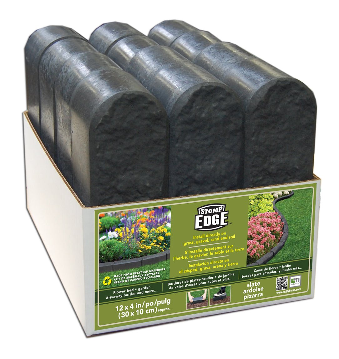Garden Edging Stomp Edge Border - Graphite - Dandys Landscape Supplies