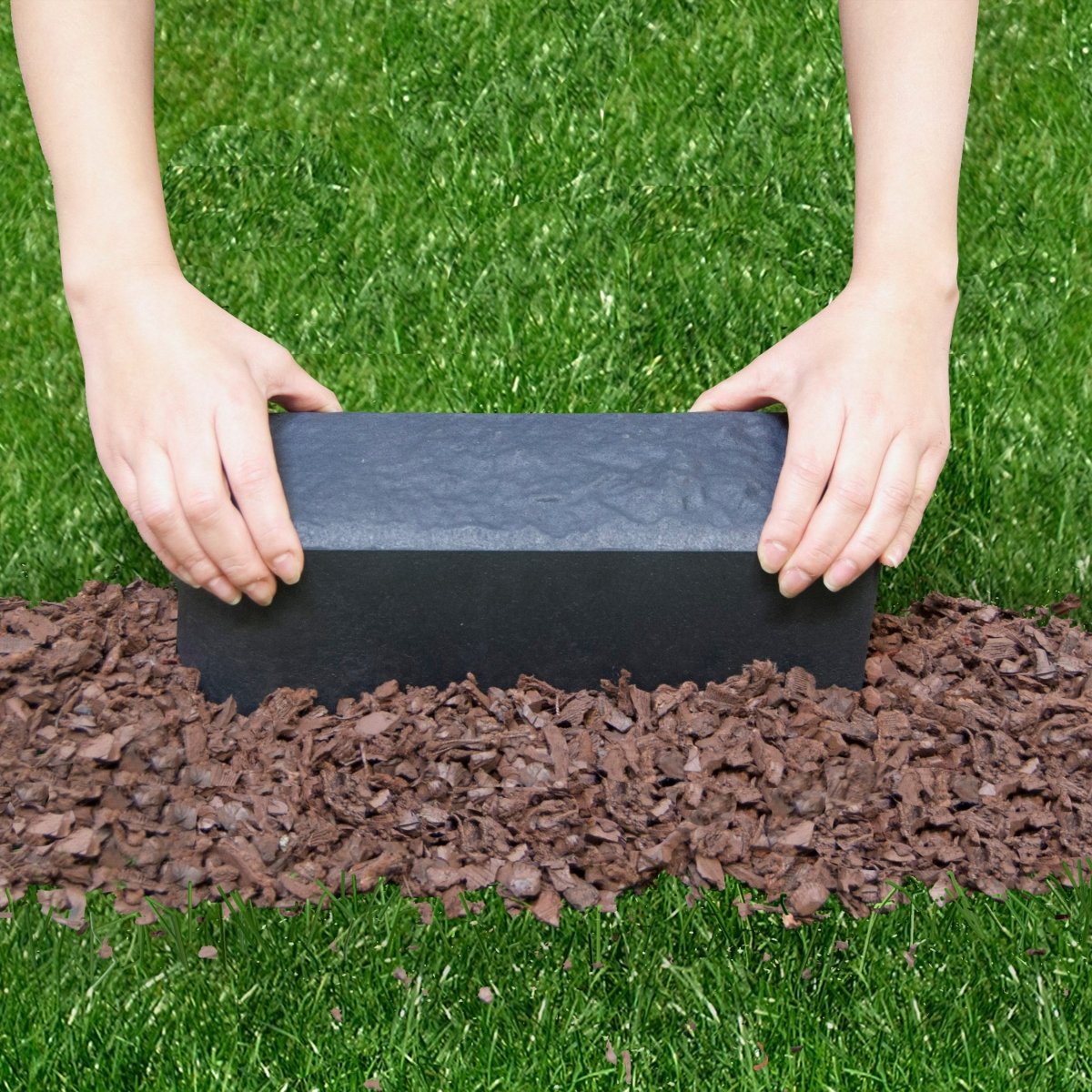 Garden Edging Stomp Edge Border - Graphite - Dandys Landscape Supplies