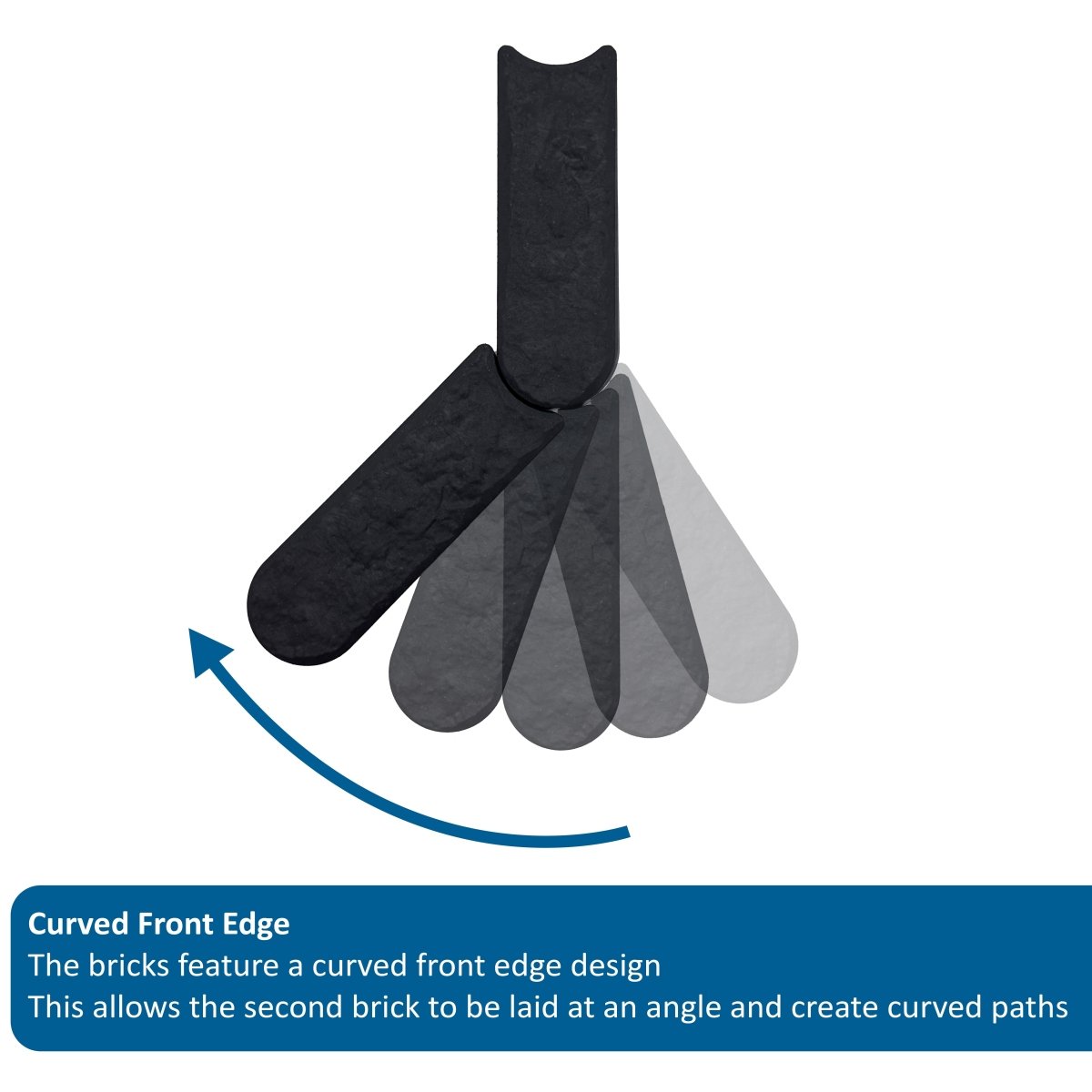 Garden Edging Stomp Edge Border - Graphite - Dandys Landscape Supplies