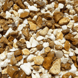 Gold & White Blend Gravel Chippings Bulk Bag - Dandys Landscape Supplies