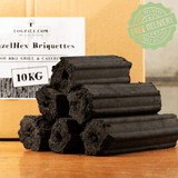 HazelHex 10kg Briquettes - Recycled Hazelnut Shell - Dandys Landscape Supplies