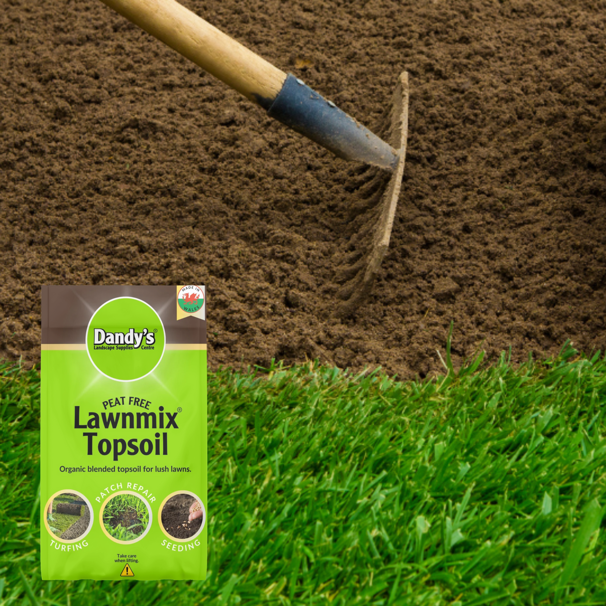 Click and Collect Dandy's Lawnmix Topsoil Handy Bags