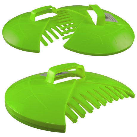 Leaf Grab Garden Cleaning Scoops, Green - Dandys Landscape Supplies