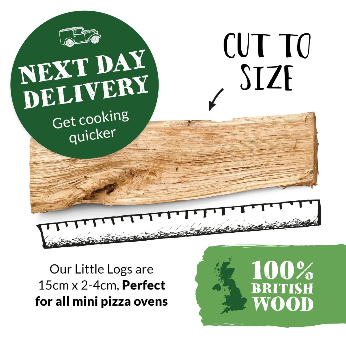 Little Logs for Mini Pizza Ovens - Dandys Landscape Supplies