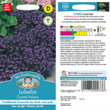 Lobelia Crystal palace Flower Seeds - Dandys Landscape Supplies