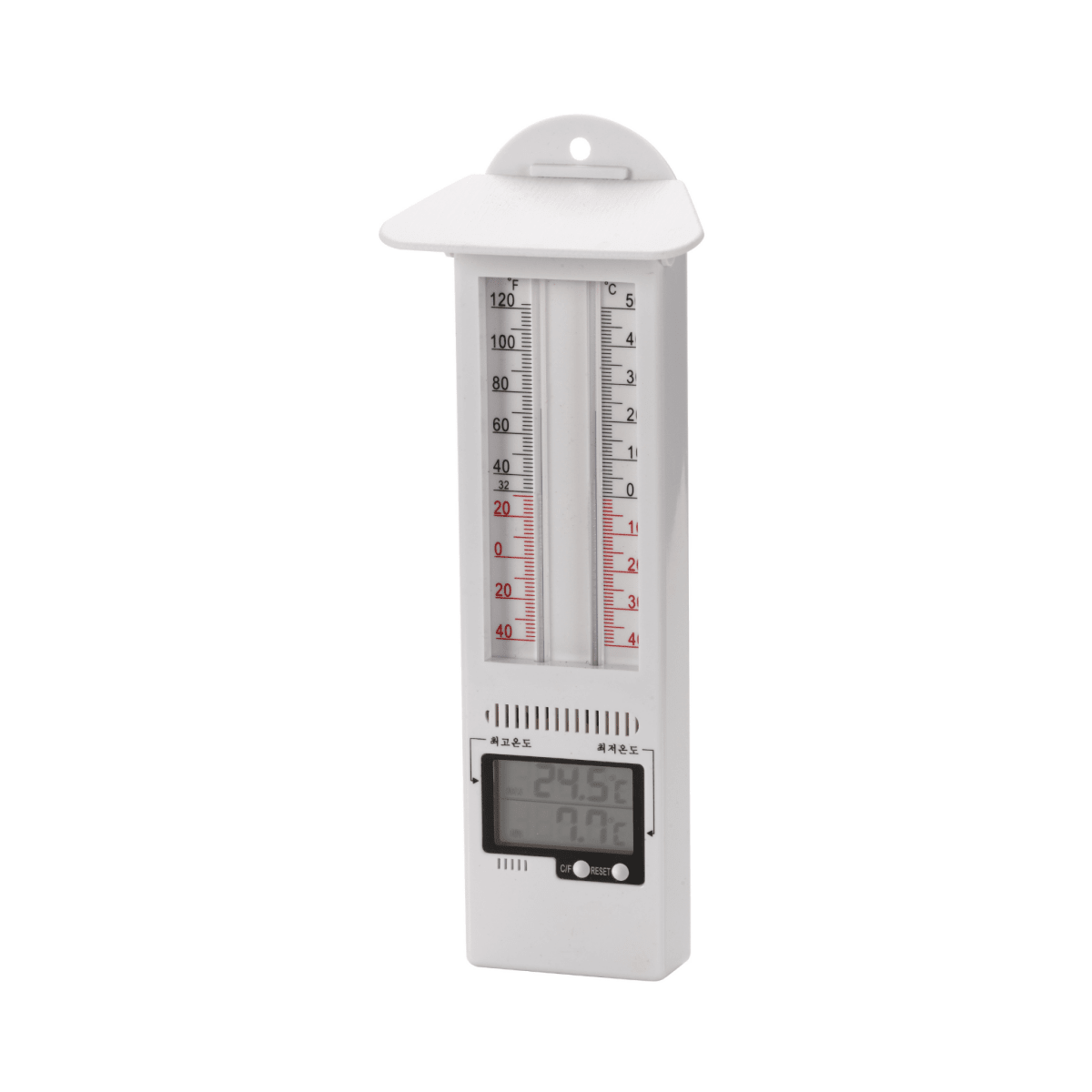 Max Min Thermometer with Analogue and Digital Display, Indoor and Greenhouse Temperature Monitor - Dandys Landscape Supplies