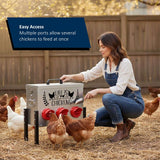 Metal Chicken Feeder – Stylish, Durable & Convenient - Dandys Landscape Supplies