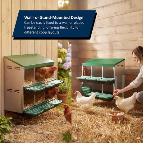 Metal Chicken Nest Box – Sturdy, Hygienic & Organised - Dandys Landscape Supplies
