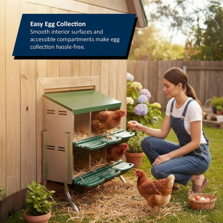 Metal Chicken Nest Box – Sturdy, Hygienic & Organised - Dandys Landscape Supplies