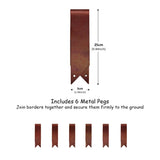 Metal Garden Border Edging – Saw-Tooth Spikes, Pack of 5 - Dandys Landscape Supplies