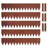 Metal Garden Border Edging – Saw-Tooth Spikes, Pack of 5 - Dandys Landscape Supplies