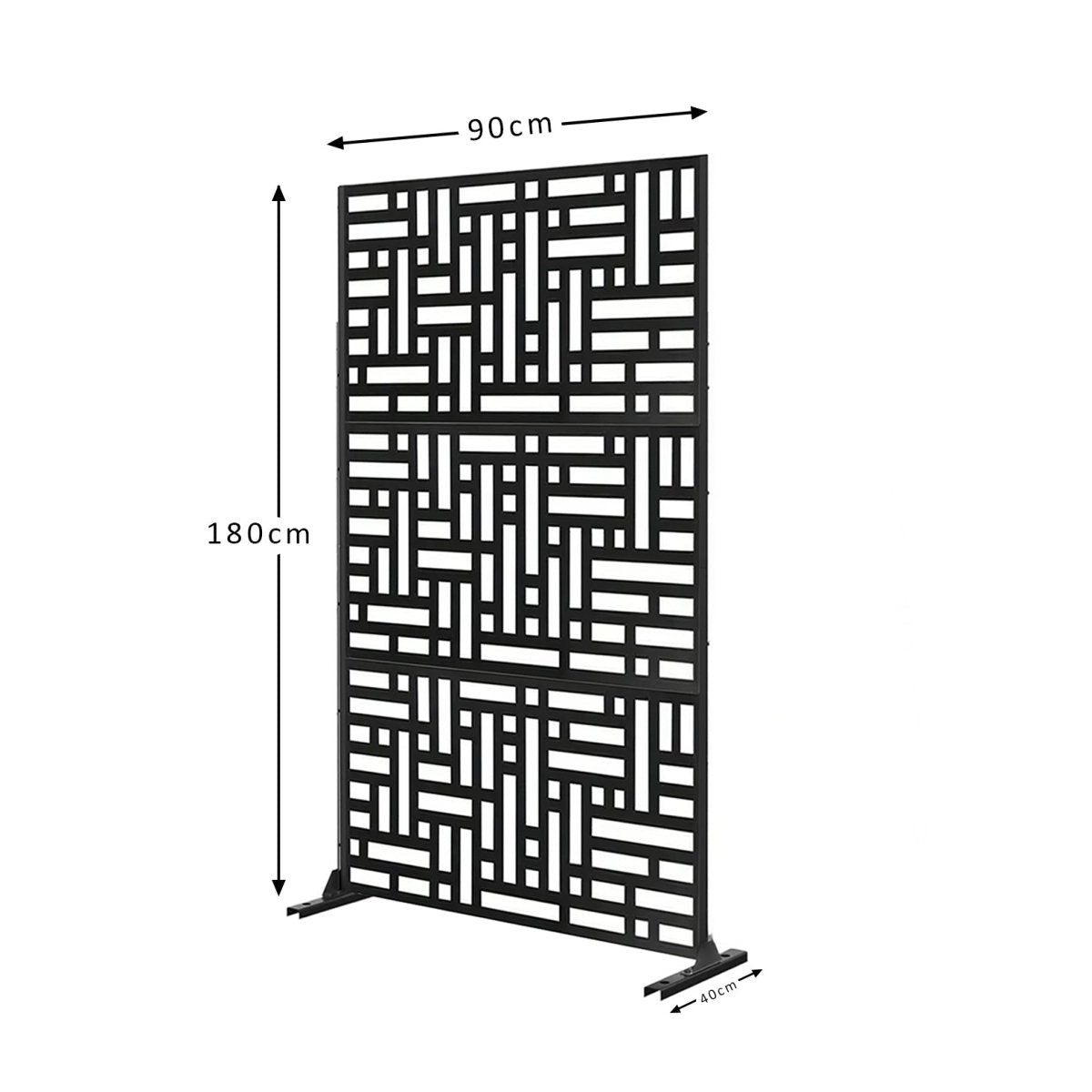 Metal Indoor/Outdoor Privacy Screen 90cm x 180cm - Maze - Dandys Landscape Supplies