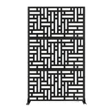 Metal Indoor/Outdoor Privacy Screen 90cm x 180cm - Maze - Dandys Landscape Supplies