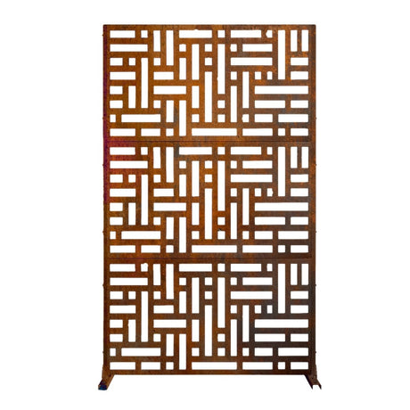 Metal Indoor/Outdoor Privacy Screen 90cm x 180cm - Maze - Dandys Landscape Supplies