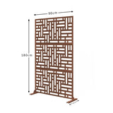 Metal Indoor/Outdoor Privacy Screen 90cm x 180cm - Maze - Dandys Landscape Supplies