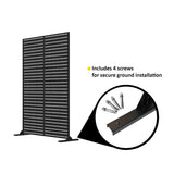 Metal Indoor/Outdoor Privacy Screen 90cm x 180cm - Slats - Dandys Landscape Supplies
