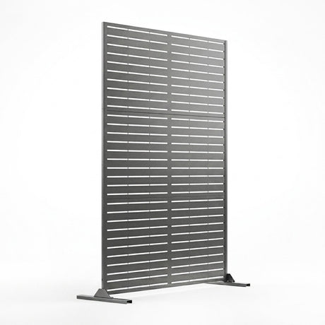 Metal Indoor/Outdoor Privacy Screen 90cm x 180cm - Slats - Dandys Landscape Supplies