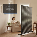 Metal Indoor/Outdoor Privacy Screen 90cm x 180cm - Slats - Dandys Landscape Supplies
