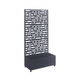Metal Indoor/Outdoor Privacy Screen with Plant Pot - 90cm x 180cm - Dandys Landscape Supplies