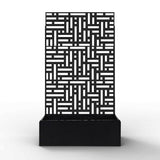 Metal Indoor/Outdoor Privacy Screen with Plant Pot - 90cm x 180cm - Dandys Landscape Supplies