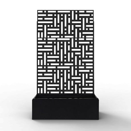 Metal Indoor/Outdoor Privacy Screen with Plant Pot - 90cm x 180cm - Dandys Landscape Supplies