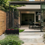 Metal Indoor/Outdoor Privacy Screen with Plant Pot - 90cm x 180cm - Dandys Landscape Supplies