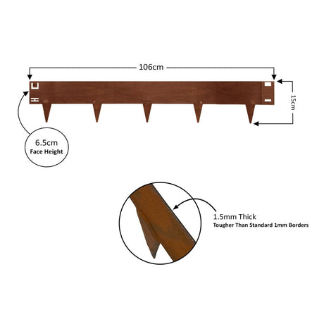 Metal Lawn Edging Garden Border - Dandys Landscape Supplies