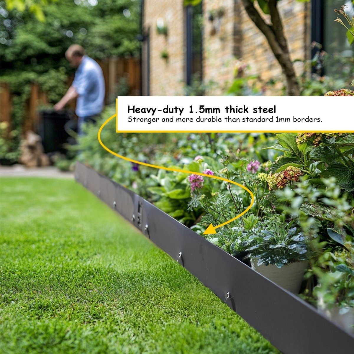 Metal Lawn Edging Garden Border - Dandys Landscape Supplies