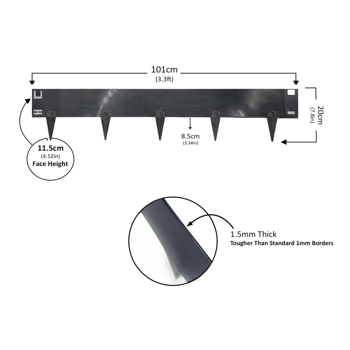Metal Lawn Edging Garden Border - Dandys Landscape Supplies