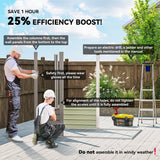 Outsunny 4 x 6ft Galvanised Metal Garden Shed, with Locking Door - Grey - Dandys Landscape Supplies