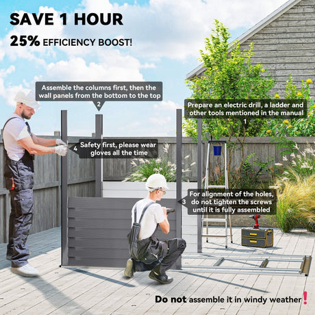 Outsunny 5 x 9ft Galvanised Metal Garden Shed with Foundation Kit, Outdoor Lean-to Shed, Tool Storage House with Lockable Doors, Gloves and 2 Air Vents for Patio, Garden, Grey - Dandys Landscape Supplies