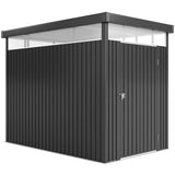 Outsunny 5.3 x 8.5ft Galvanised Steel Garden Shed, Metal Shed with Roof Windows, Leakage Holes and Lockable Wide Door for Outdoor Patio Tool Storage - Dandys Landscape Supplies