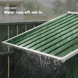 Outsunny 6.5 x 3.5ft Metal Garden Storage Shed - Green - Dandys Landscape Supplies