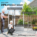 Outsunny 7 x 4ft Garden Shed, Easy to Assemble, Upgraded Galvanised Steel Frame with Foundation Kit, Double Doors with Lock, Outdoor Metal Shed with Vents and Gloves, Garden Storage Shed, Dark Grey - Dandys Landscape Supplies