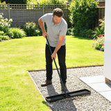 Outsunny Lawn Levelling Rake, 76 x 26 cm Lawn Leveller Lute with 169 cm Handle for Grass Soil Sand Yard Golf Course - Dandys Landscape Supplies