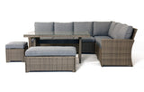 Palma Grey Rattan Garden Lounge Set and Cover Bundle - Dandys Landscape Supplies