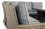 Palma Grey Rattan Garden Lounge Set and Cover Bundle - Dandys Landscape Supplies