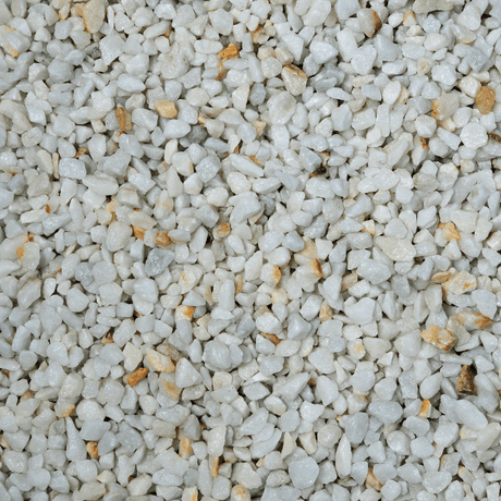 Polar White Marble Chippings Bulk bag - Dandys Landscape Supplies
