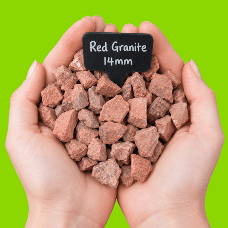 Red Granite Chippings - Dandy's Topsoil & Landscape Supplies